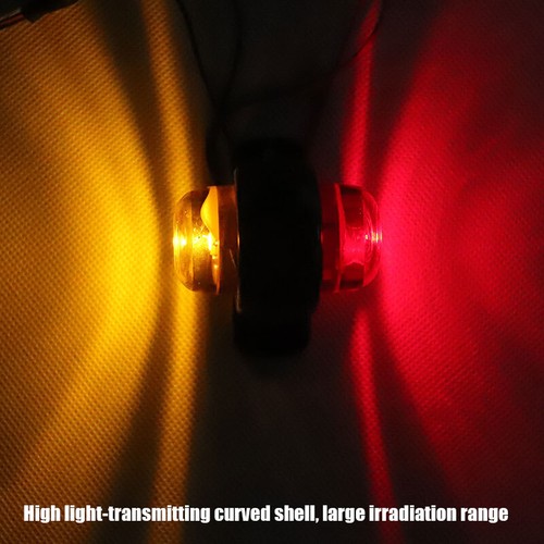 10x LED Clearance Light Side Marker Lamp Amber White Red Truck Trailer Caravan - Foto 9 di 18