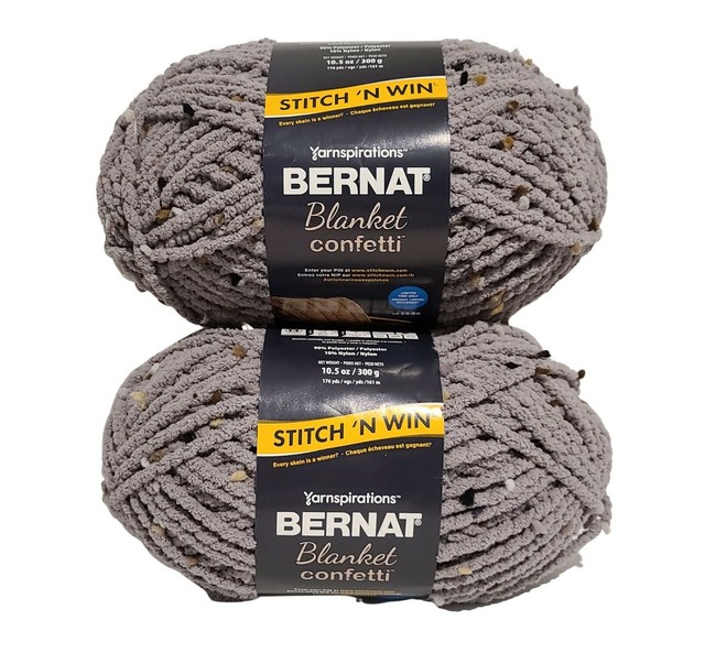 Bernat Blanket Confetti Yarn 10.5 oz 300 g 176 yds 161 m Vapor Confetti