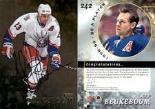 1998-99 Be A Player Autographs Gold #242 Jeff Beukeboom - NM-MT