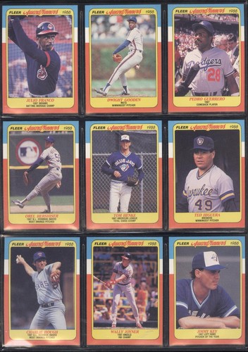 Tarjeta de béisbol Fleer Award Winners 1988 ver lista - Imagen 32 de 65