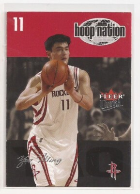 2004 Ultra Hoop Nation Basketball #9HN Yao Ming Houston Rockets HOF