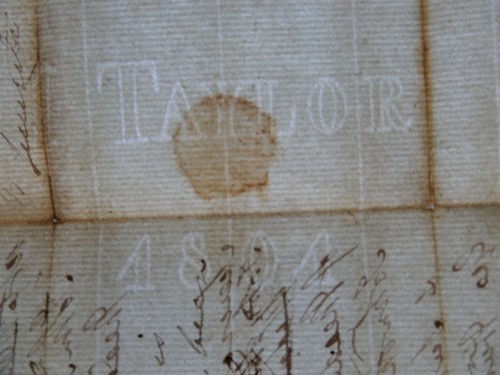 1804 JOHN TAYLOR BASTED MILL PAPER MAKER WATERMARKED WATERMARK MAIDSTONE KENT - Picture 3 of 9