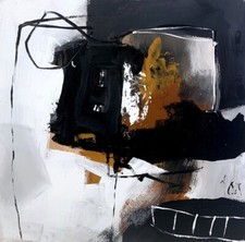 Rosanna Casagrande (1955, Italy) “…oltre” 2022 acrilico su tavola, 40x40 cm