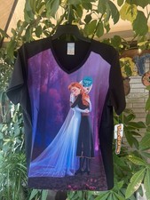 Tooniforms Disney's Frozen V-Neck Scrub Top Size Large NEW WITH TAGS 