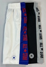 YOU GET BOTH NEW Boy's Youth Converse All-Star Polyester Mesh Shorts NEW Sz XL