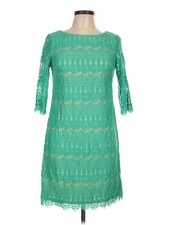 Jessica Howard Women Green Cocktail Dress 12 Petites