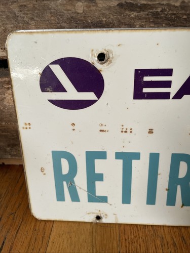 Eastern Airline Retired Pilots Assn. Placa de matrícula vintage REPA de metal + calcomanía - Imagen 4 de 9