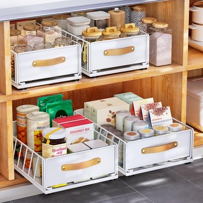 Pull out Cabinet Organizer Heavy Duty Slide out Pantry Shelves Drawer Storage