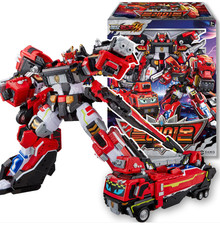Metal Cardbot W Blaion Transformer Robot Fire Ladder Truck Toy 2025 Korean