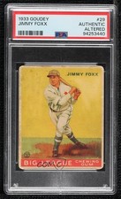 1933 Goudey Big League Chewing Gum R319 Jimmie Foxx PSA Authentic Altered h3a
