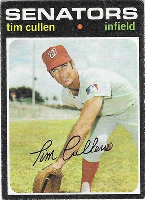 1971 TOPPS - #566 TIM CULLEN (SENATORS)!! TOUGH SEMI-HIGH NUMBER! GREAT CARD!!