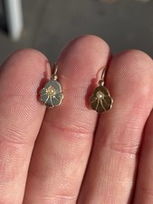 18ct Gold Victorian French Seed Pearl Earrings 0.9 Grams