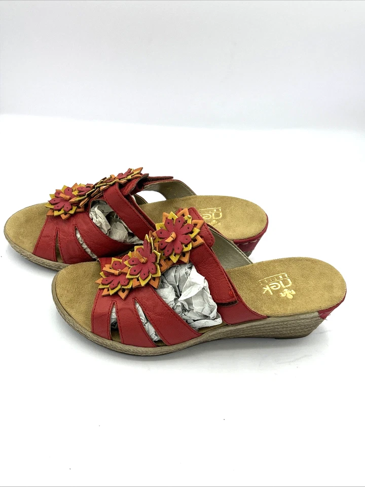 Rieker Sommer Sandalen mit Absatz rot Gr.36 NEU AM20 - Bild 4 von 4