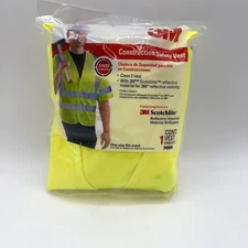 3M 94900 Class 3 Hi Viz Reflective Construction Safety Vest One Size Fits Most