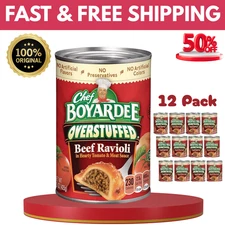 Chef Boyardee Overstuffed Beef Ravioli, 15 oz, 12 Pack