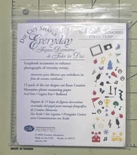 The CREATIVE MEMORIES Collection DIE CUT Shapes: EVERYDAY 12-Pack USA 2000 New