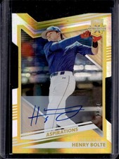 2022 Elite Extra Henry Bolte Aspirations Die Cut Signatures Gold Auto #/24