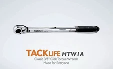 TACKLIFE 3/8-Inch Drive Click Torque Wrench 10-80 ft.-lb. / 13.6-108.5 Nm.-HTW1A