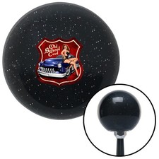 Old School Cool Black Metal Flake Shift Knob W M16x1.5 Insert Shifter Auto Old School Cool Black Metal Flake Shift Knob W M16x1.5 Insert Shifter Auto