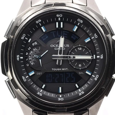 Reloj para hombre CASIO OCEANUS OCW-T410 radio solar titanio esfera negra 44 mm Japón - Imagen 1 de 4