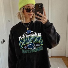 Seattle Seahawks 2025 NFC West Division Champions Helmet Sweatshirt