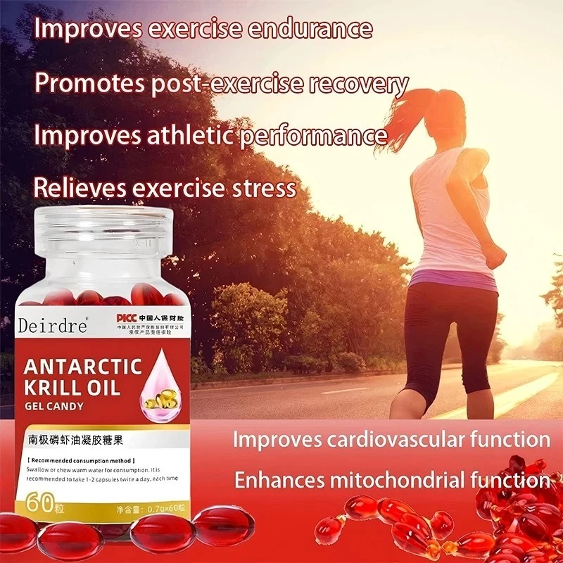 Aceite de Krill Antártico Noruego Años 60 1000 mg - Omega-3 + Astaxantina + EPA + DHA Foto 3 de 4