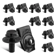 For GM Chevy Truck Body Bolts & U-nut Clips M6-1.0 x20mm, 10mm Hex -20pcs (10ea)