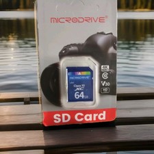 64GB SD Memory Card for Cameras Dash Cams Games U3 Class 10 V30 HD Free Shipping