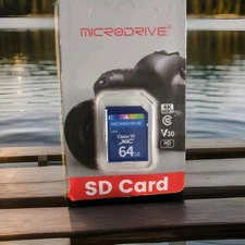 64GB SD Memory Card for Cameras Dash Cams Games U3 Class 10 V30 HD Free Shipping