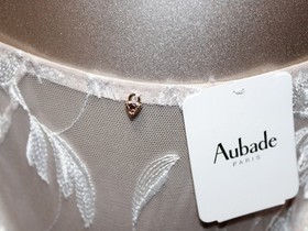 Aubade Paris Sample Afleur De Toi White Lingerie Set with Jewels 34B S