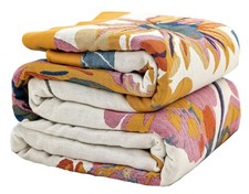 100 Cotton Boho Throw Blanket, King Size Muslin Blankets,Living Room, Farmho...