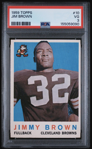 1959 Topps - Jim Brown #10 - Newly Graded PSA 3