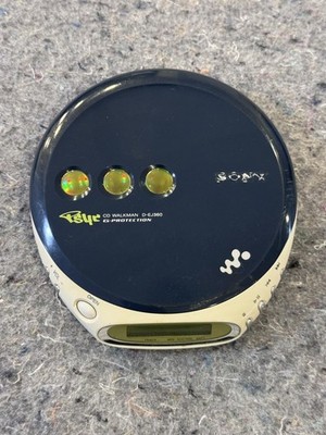 Sony D-EJ360 CD Walkman Portable Player Blue UNTESTED FOR PARTS AS IS