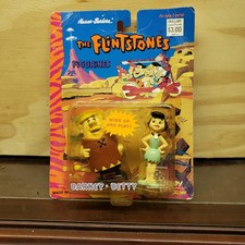 1994 Hanna-Barbera The Flintstones 'Barney and Betty' Wind Up And Play Figurines