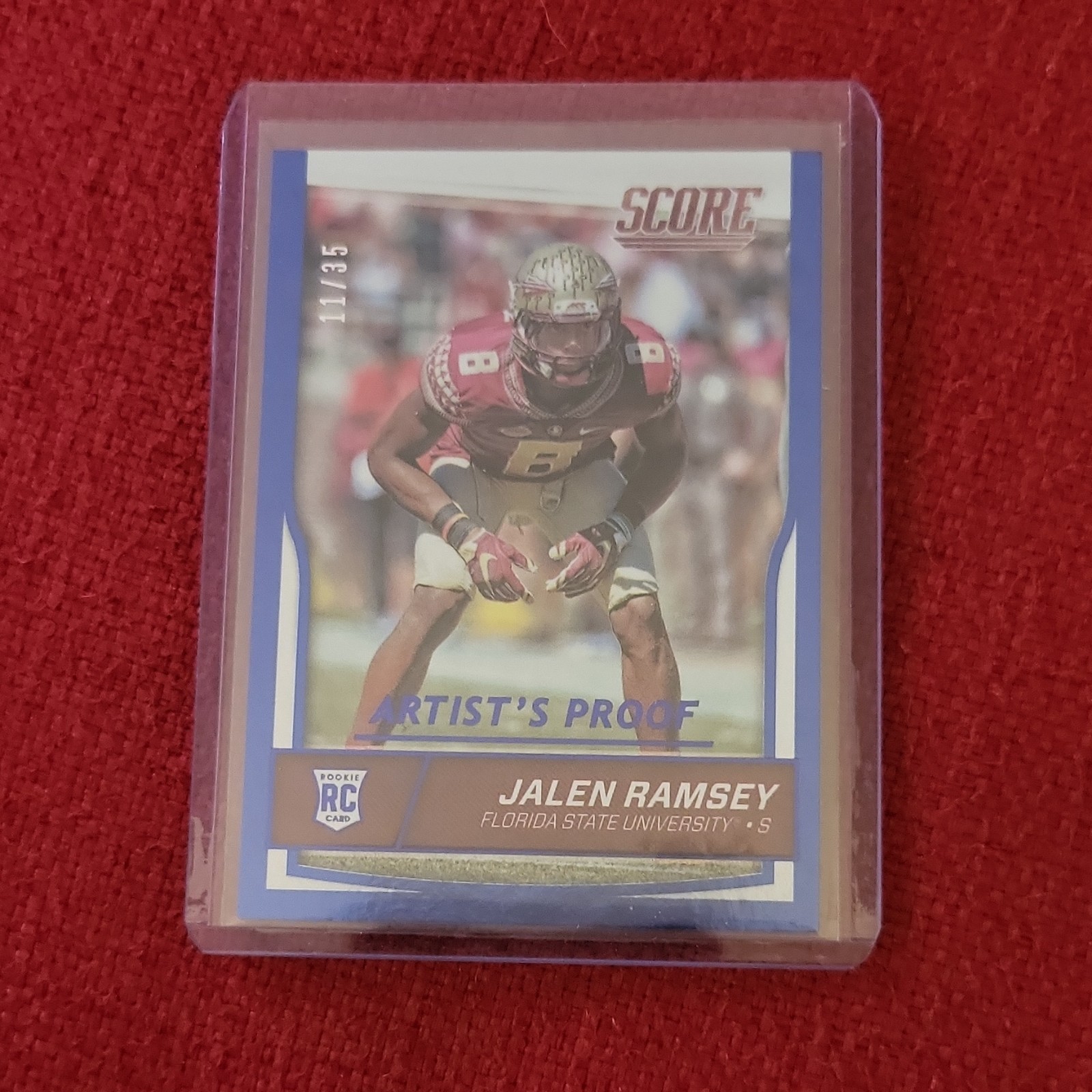 Jalen Ramsey Panini Score #418 Artist Proof