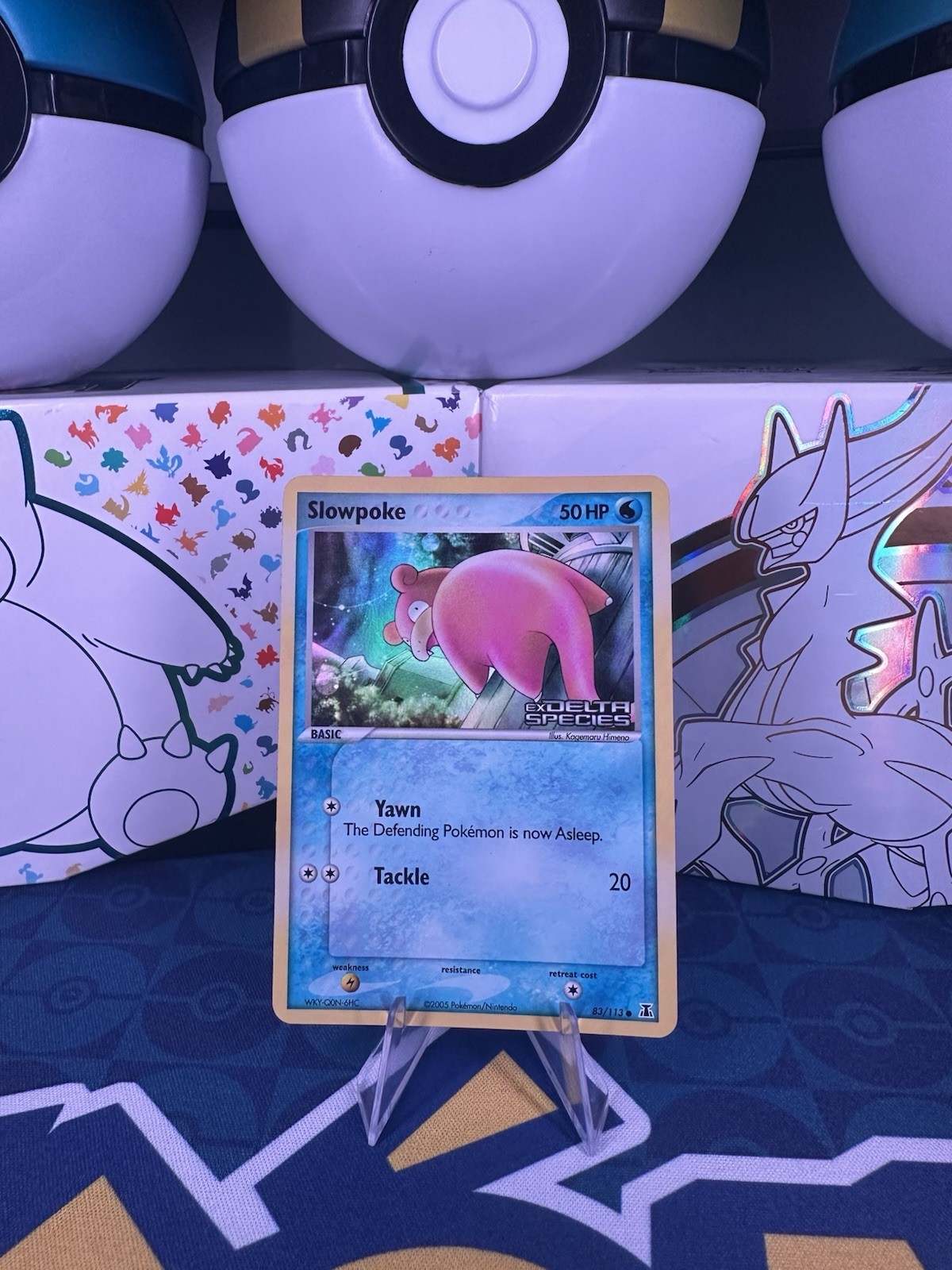 Pokemon Slowpoke Delta Species 83/113 Reverse Holo Stamped Card NM-MT
