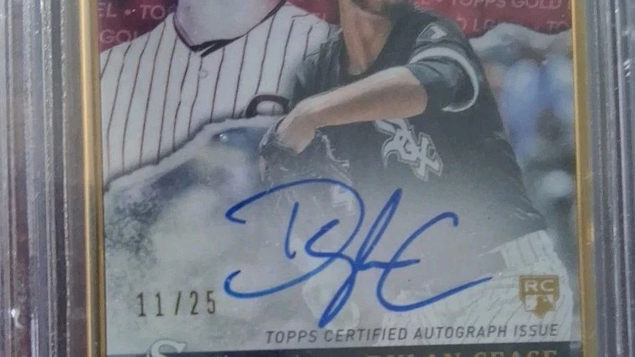 Dylan Cease 2020 Topps Gold Label Red Framed RC Auto #'d 11/25 BGS 9.5 Auto 10 - Image 3 of 3