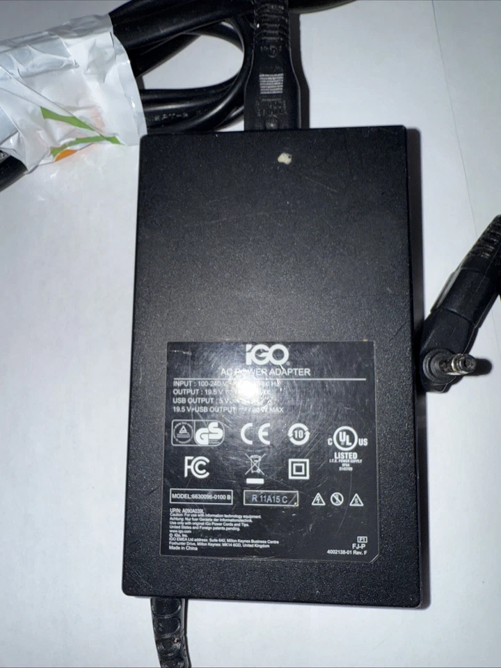 IGO 6630096-0100 B Wired Portable 19.5v 90W + USB  AC Power Adapter - Image 2 of 3