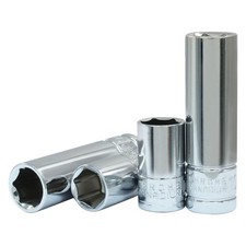Harskiyer 4 Pcs 14 Drive 10mm Socket Set Shallow Deep Cr-v Steel