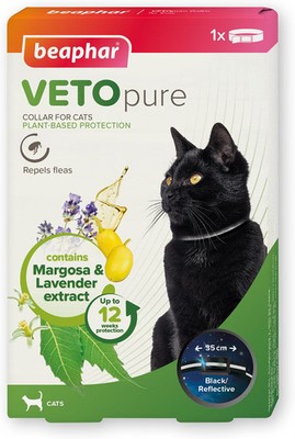 Beaphar VETOpure Reflective Flea Repellent Collar for Cats, 35cm | eBay UK