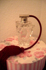 Zerstäuber  Parfümflakon   Glas    Jugendstil