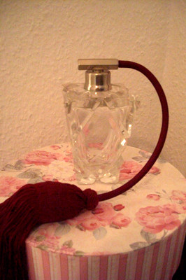 Zerstäuber  Parfümflakon   Glas    Jugendstil