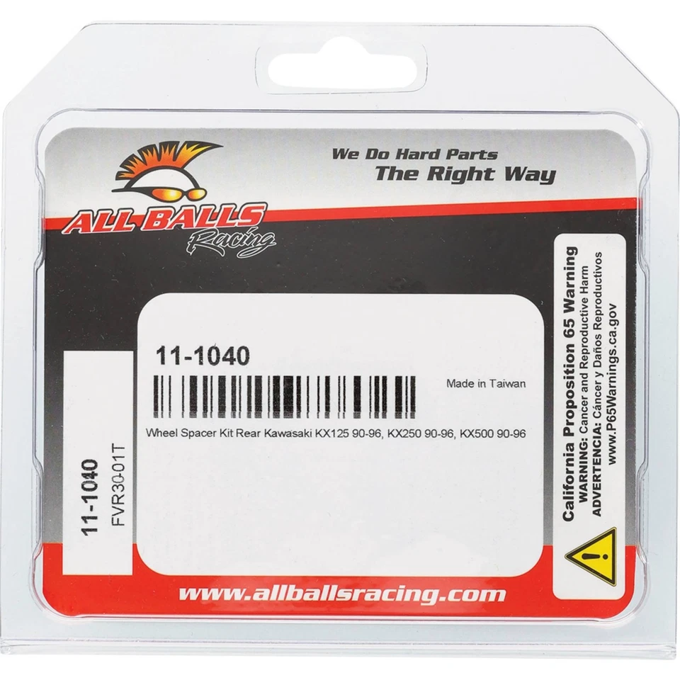 All Balls Racing Wheel Spacer Kit 11-1040 For Kawasaki KX 125 90-96 Foto 4 de 4