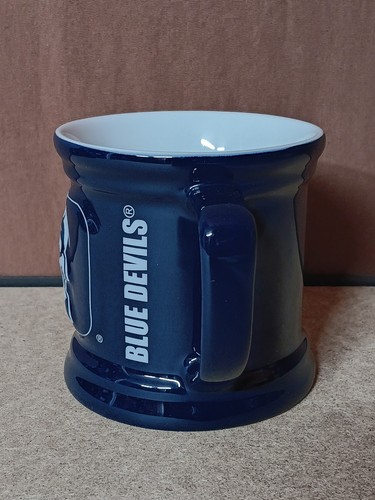 DUKE University Blue Devils Blue & White Ceramic Sculpted 3D Logo Mug - Picture 4 of 6