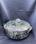 Vintage Marble Pattern McCoy Pottery Lidded Dish