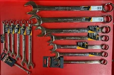 (16) PIECE GEARWRENCH SAE LONG PATTERN CHROME 12 POINT COMBINATION WRENCH SET