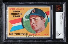 1960 Topps Sport Magazine 1960 Rookie Star Carl Yastrzemski #148 BVG 6 HOF 0q3