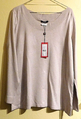 79) ladies' long sleeve knitted sweater in tSahara/melange size XXL - by Yest ''new''