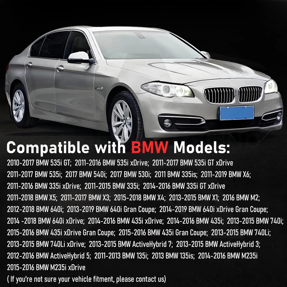 Cubierta de válvula de ALUMINIO negra OEM con junta y tapa para BMW 135i 640i 740i X3 X5 N55 Foto 2 de 4