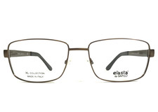 Elasta by Safilo Eyeglasses Frames E3102 DRF Antique Gold Rectangle 59-18-150